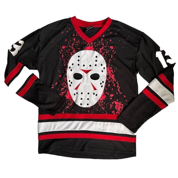 Friday The 13th Other - Men’s NWOT Friday The 13th JASON VOORHEES #13 Hockey Jersey Horror Slasher Small